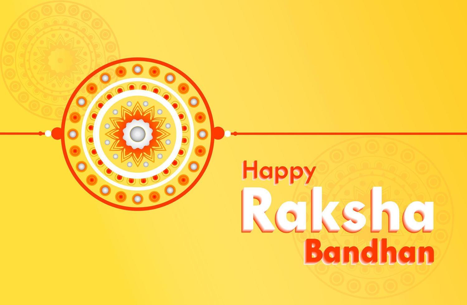 raksha bandhan rakhi achtergrond indisch festival decoratie viering sjabloon behang vector