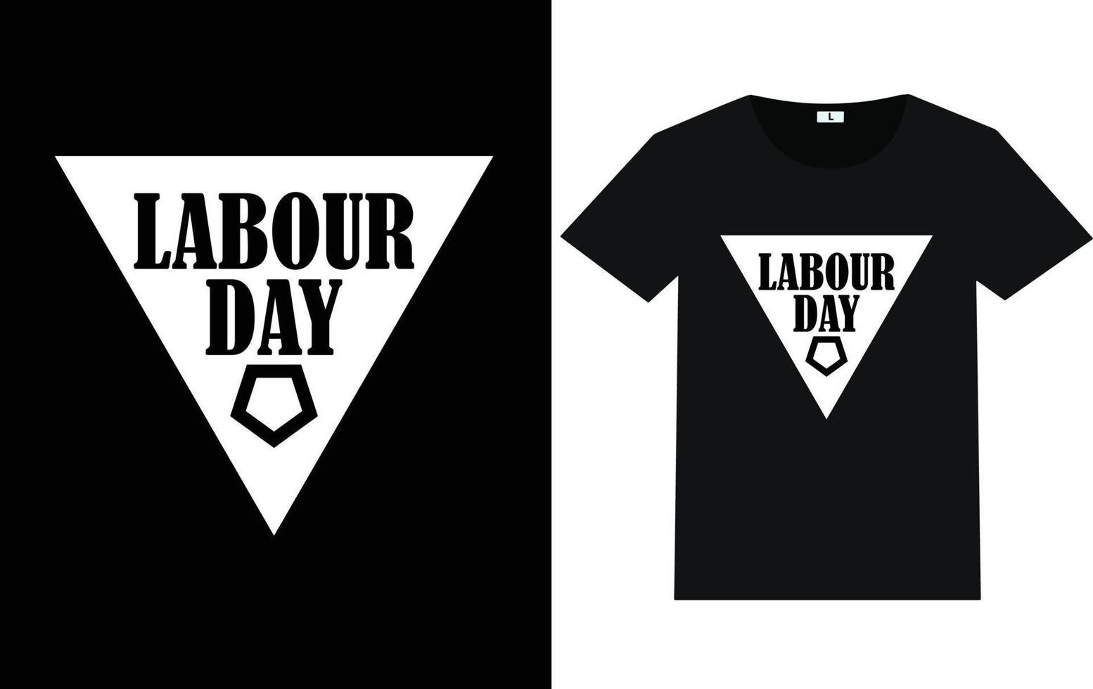 Labor Day typografie en grafisch t-shirtontwerp vector