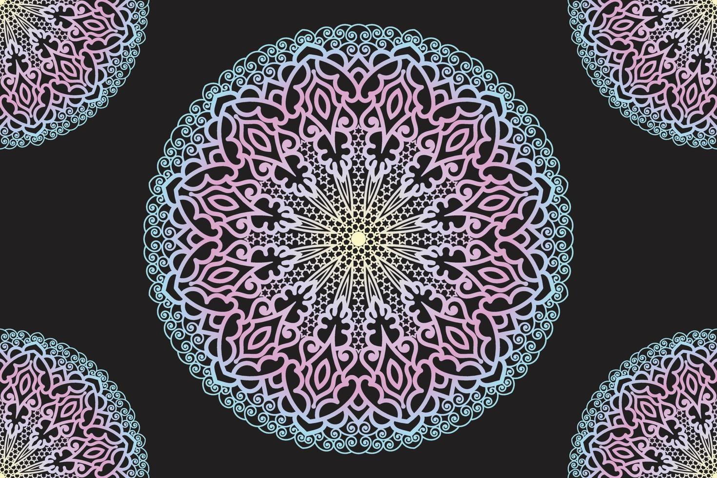 mandala-ontwerp. sier rond patroonontwerp. vector