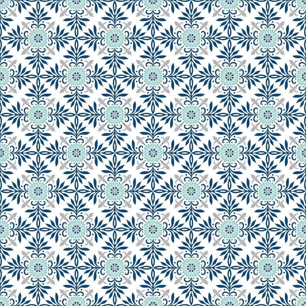 traditionele sierlijke Portugese tegels azulejos. etnische folk sieraad. het vintage patroon. majolica. vector decoratieve achtergrond.