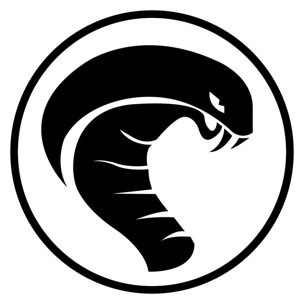 cobra slang logo ontwerp. mascotte en symbool. branding en marketing. vector grafische illustratie.