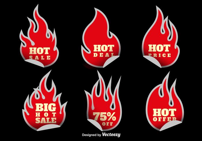 Hot verkoop stickers vector