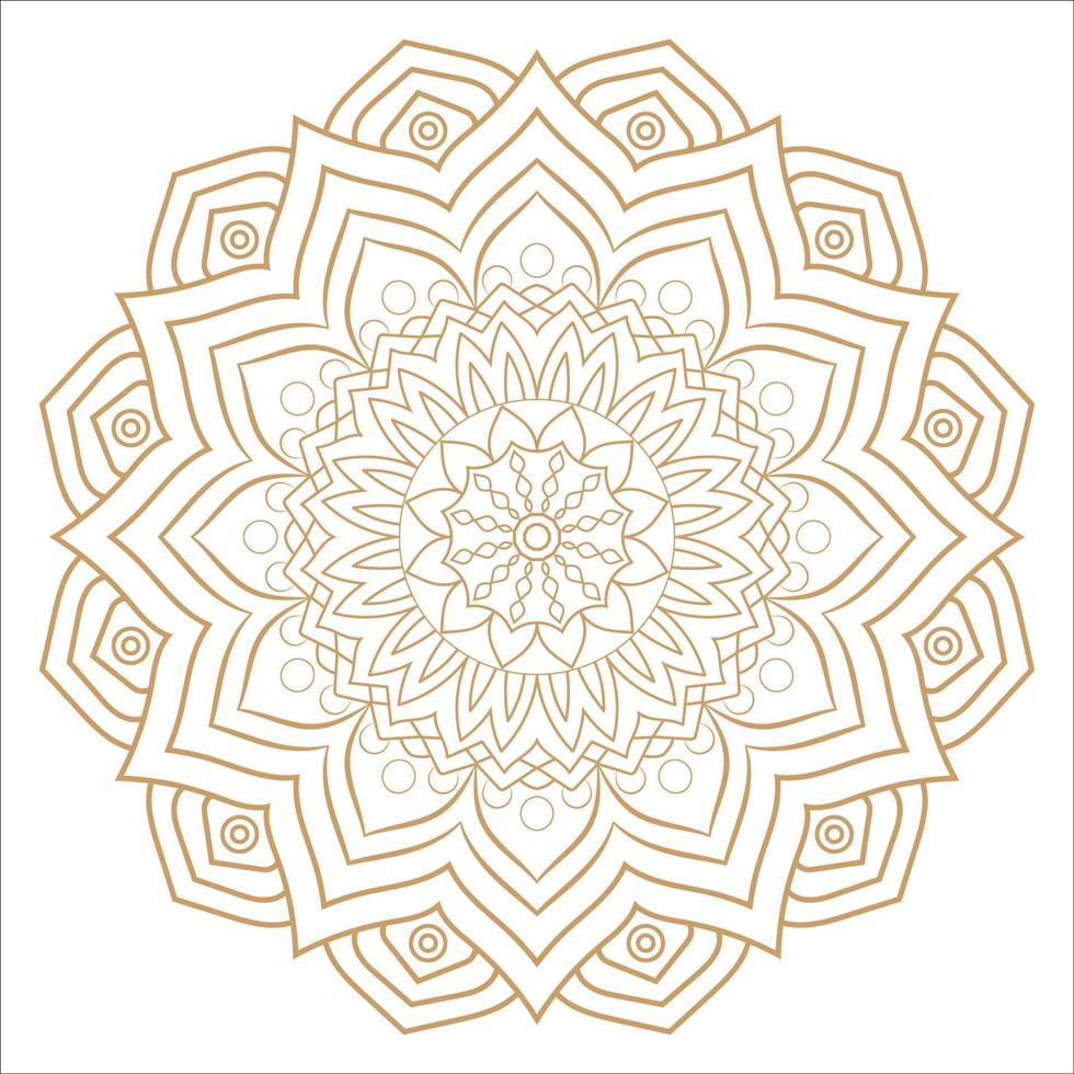 mandala vector luxe sierkunst patroon ontwerp