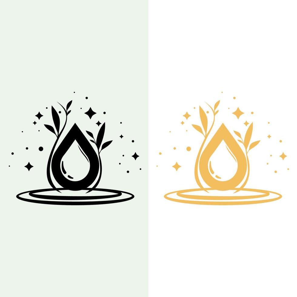 waterdruppels-logo. embleem ontwerp op witte achtergrond. vector