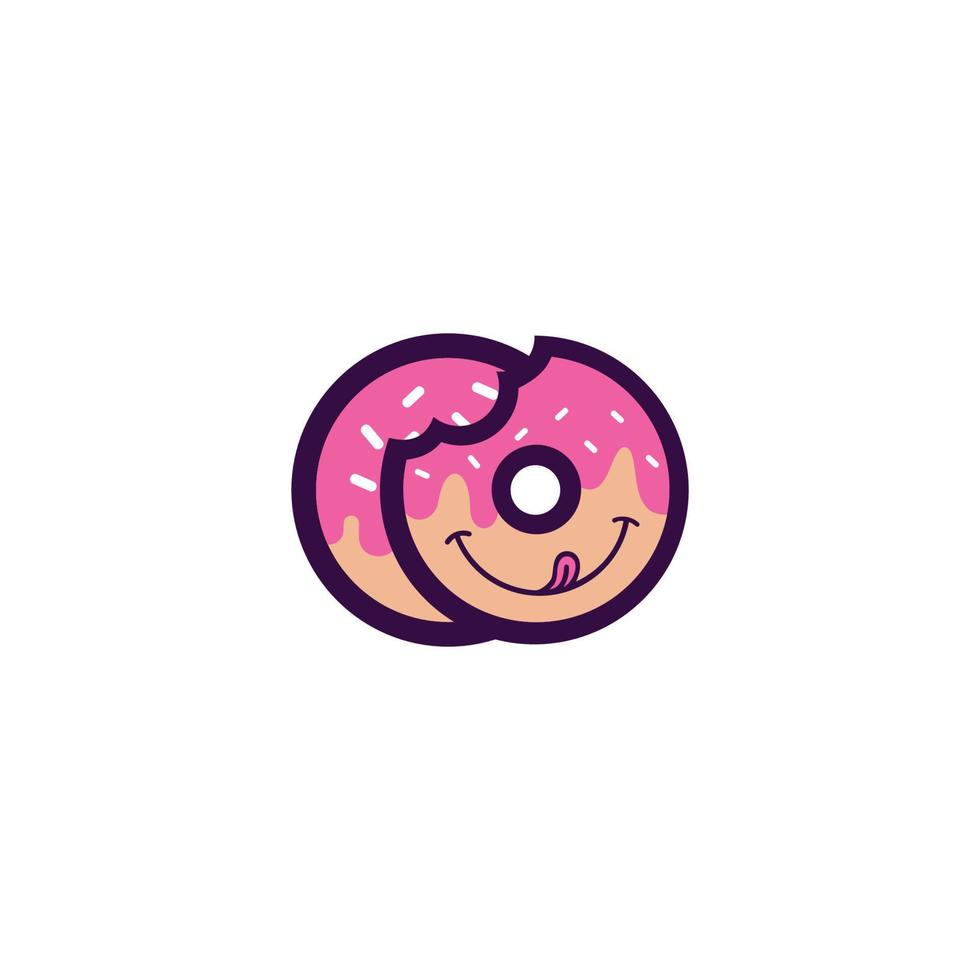 donuts icoon. platte vector illustratie donut eten pictogram banner menu restaurant café menu ontwerp