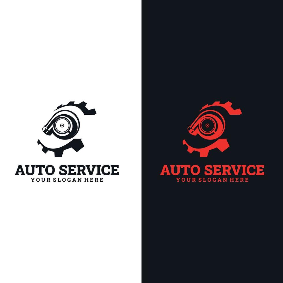 turbo-logo. ontwerpen eenvoudig en elegant. auto logo ontwerp vector