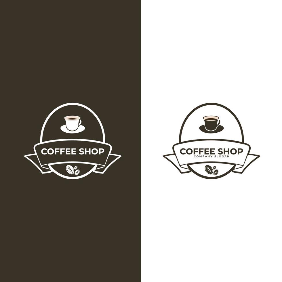 coffeeshop-logo. koffie-logo. set van moderne vintage coffeeshop logo's. vectorillustratie. vector