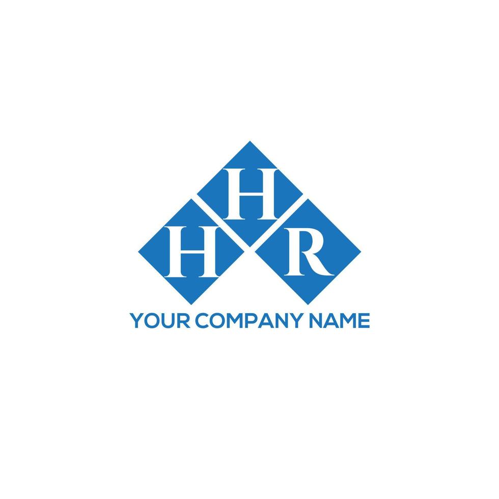 hhr brief logo ontwerp op witte achtergrond. hhr creatieve initialen brief logo concept. hhr brief ontwerp. vector