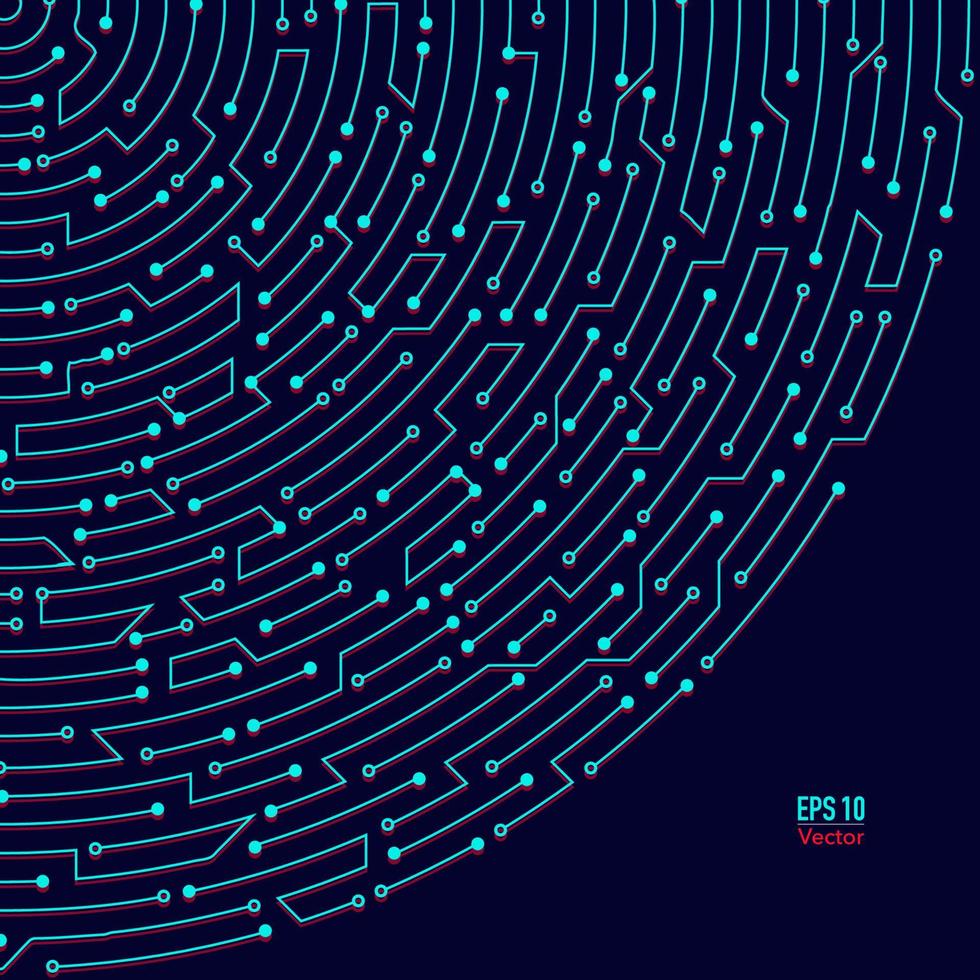 elektronisch doolhofpatroon vector