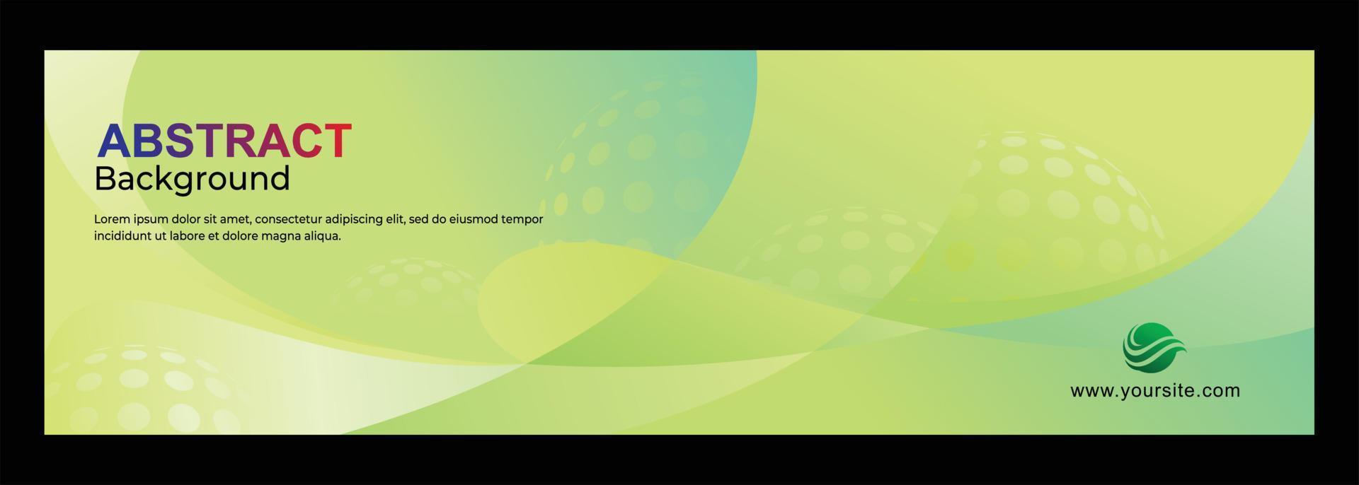 abstracte groene golvende banner achtergrond ontwerp vector