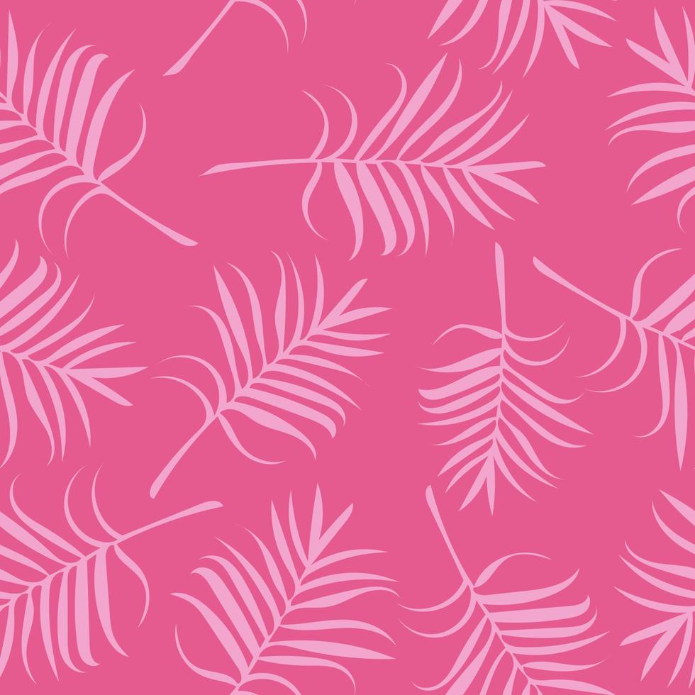 palmbladeren tropische naadloze patroon. hand getekend . behang, textiel, inpakpapier, achtergrond, bloemenprint. trendy kleuren 2022 vector