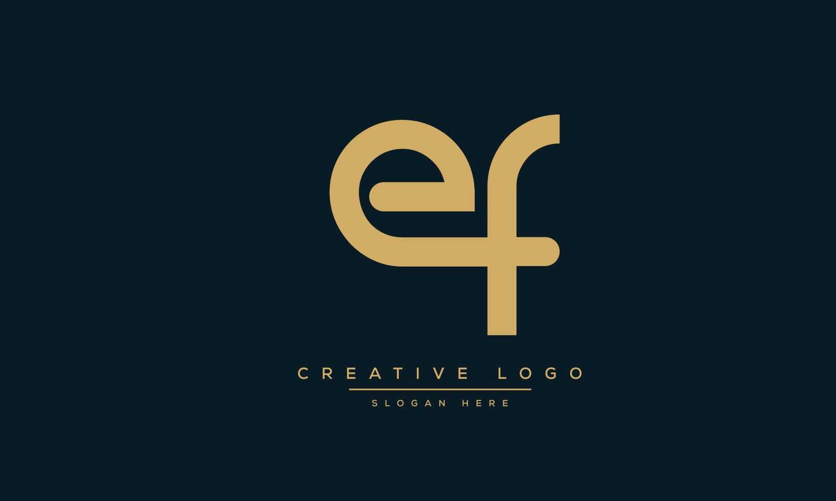 alfabet letters initialen monogram logo ef, fe, e en f vector