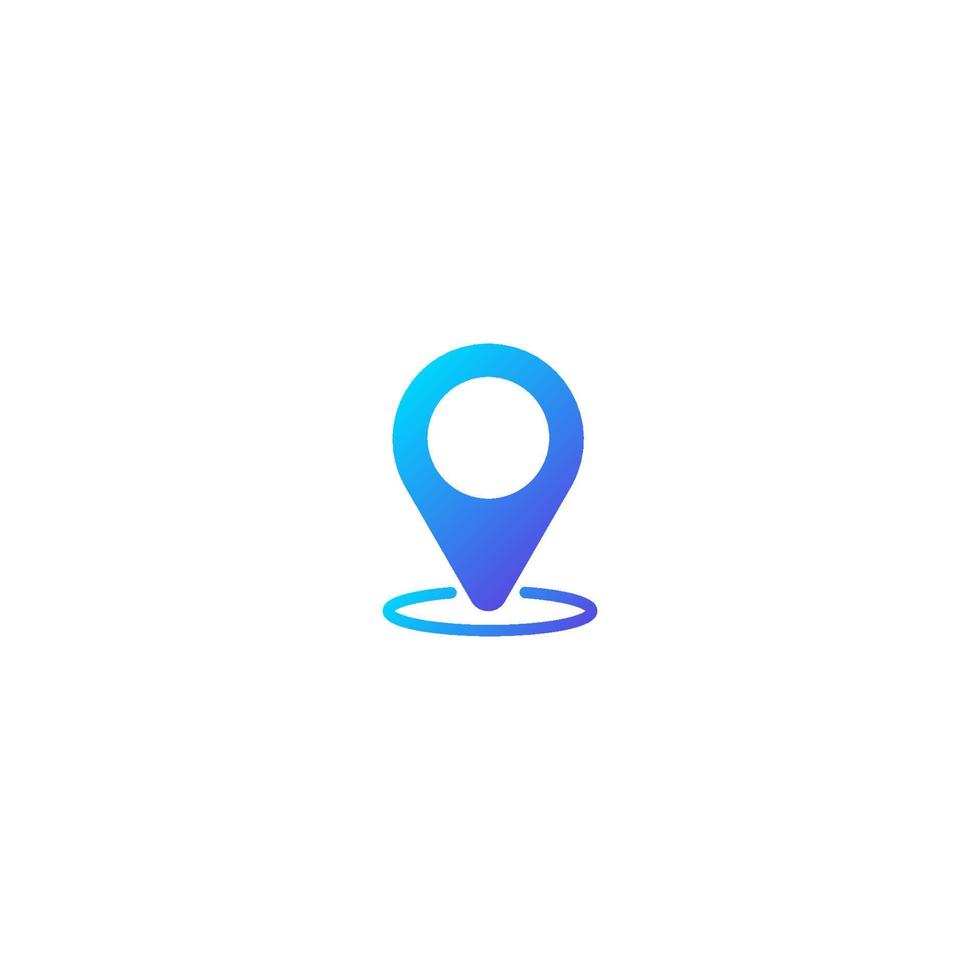 locatie pin pictogram vector