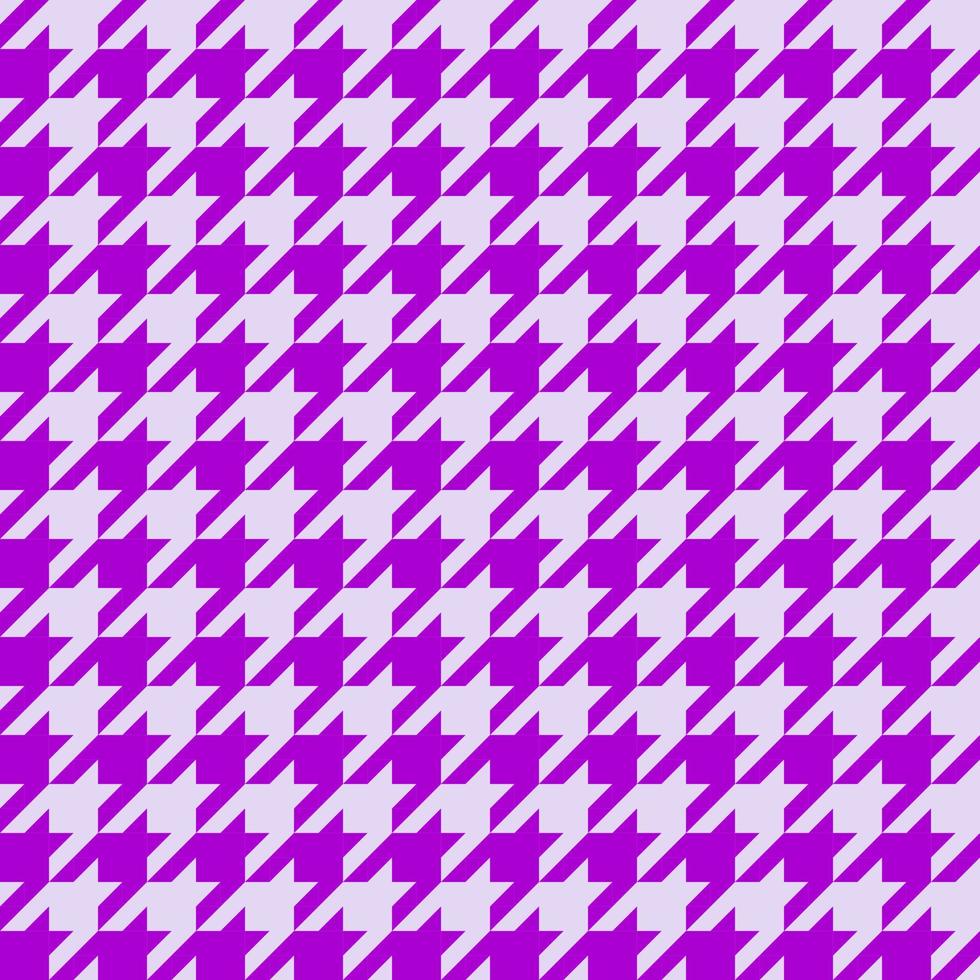 paars naadloos oppervlaktepatroonontwerp met houndstooth vector