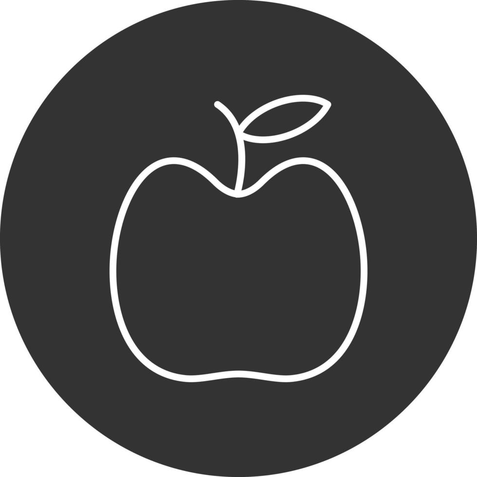 appel lijn omgekeerd icoon vector