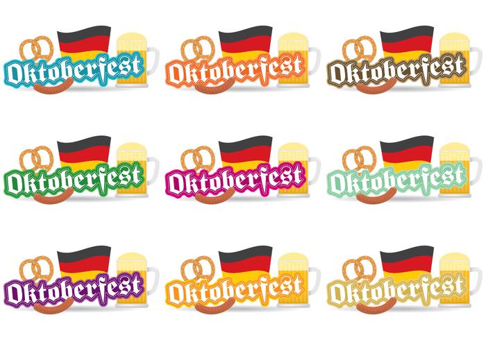 Oktoberfest vector badges