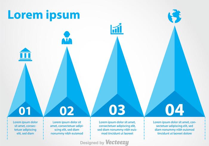 Piramidekaart infographic vector