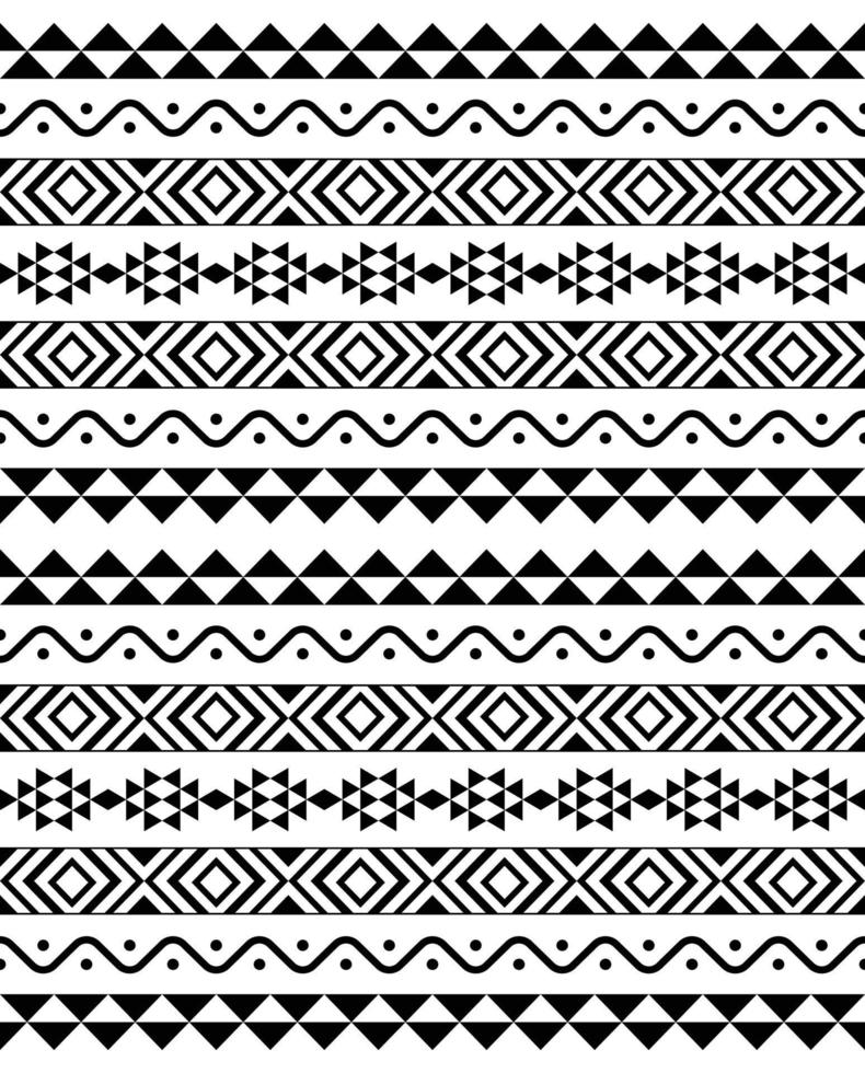 naadloos etnisch en Azteeks stammenpatroon. achtergrond voor stof, behang, kaartsjabloon, inpakpapier, tapijt, textiel, omslag. etnische stijl patroon vector