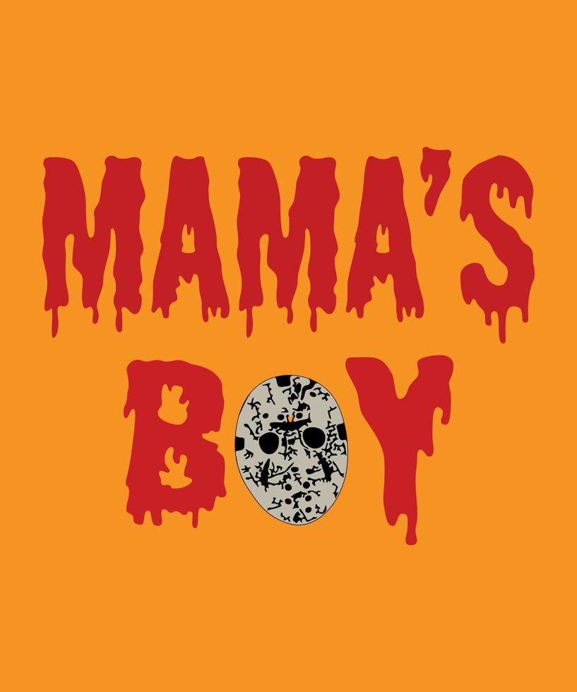 mama's jongen halloween vector