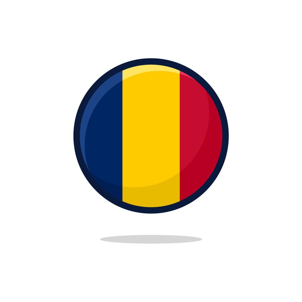 Tsjaad vlag icoon vector