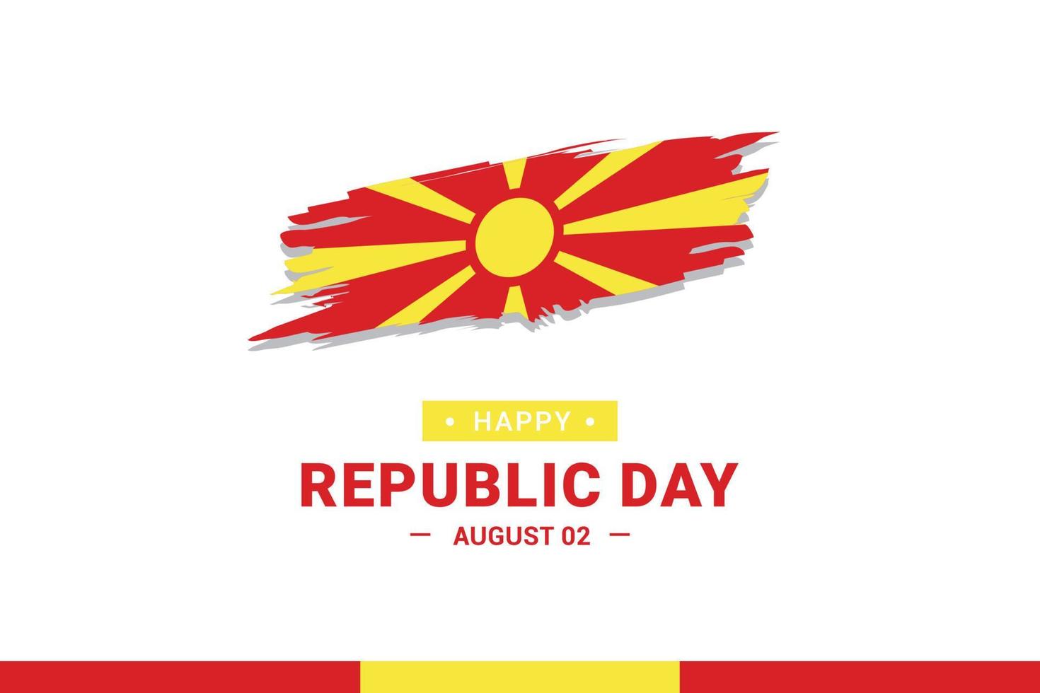 Dag van de Republiek Macedonië vector