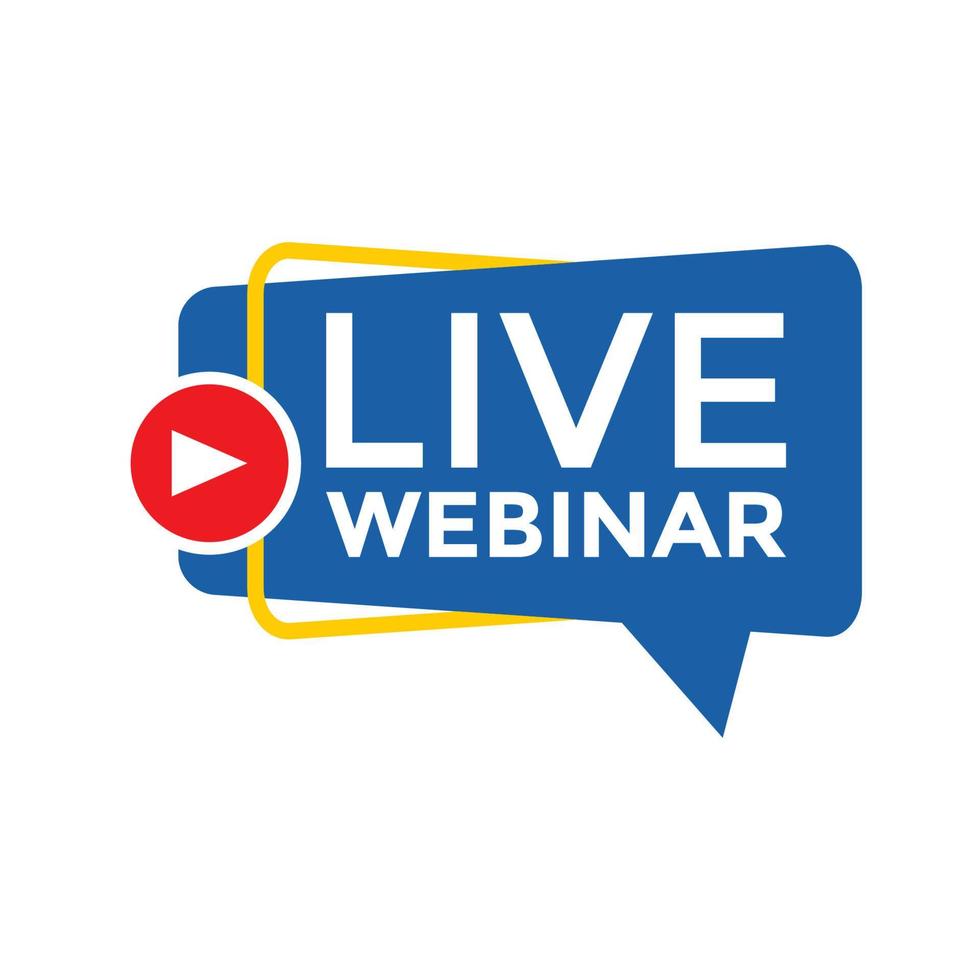 live webinar vector