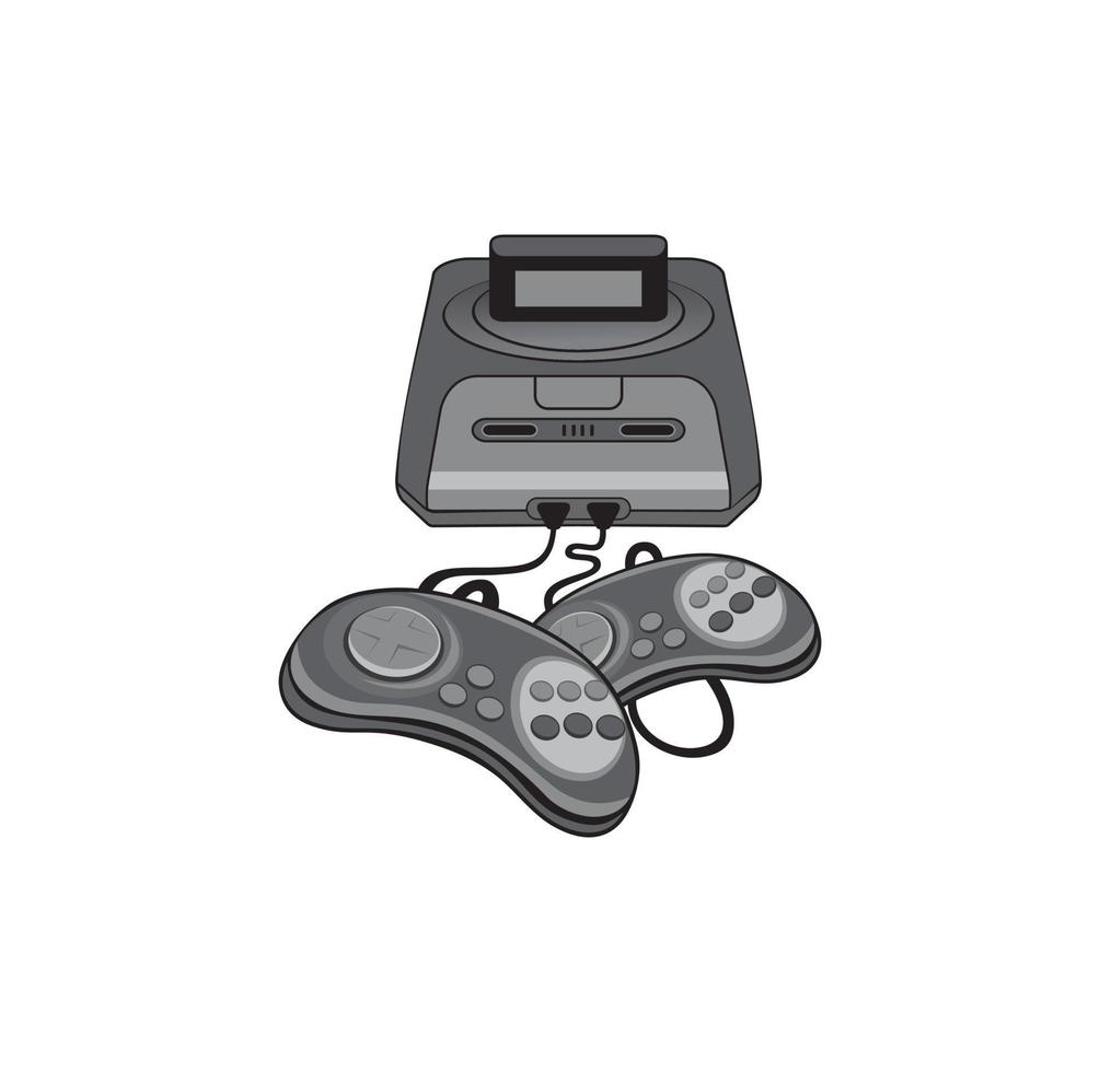 klassieke sega game console ontwerp illustratie vector
