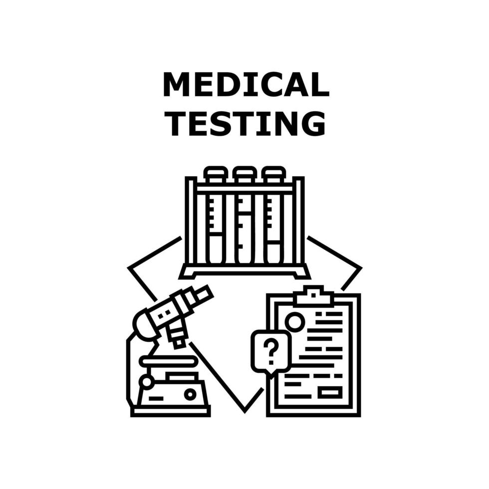 medische testen pictogram vectorillustratie vector