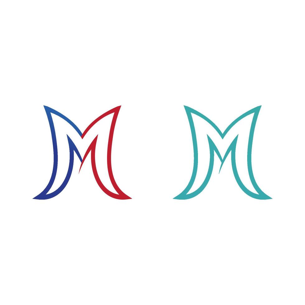 m briefsjabloon logo vector