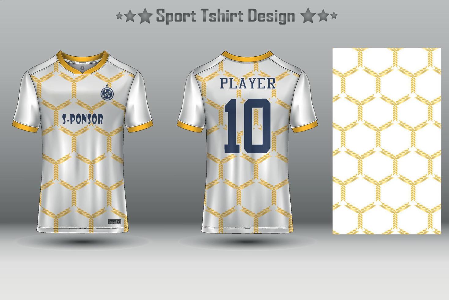 voetbal jersey mockup abstract geometrisch patroon sport t-shirt design vector