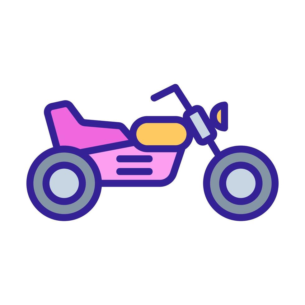 motorfiets pictogram vector. geïsoleerde contour symbool illustratie vector