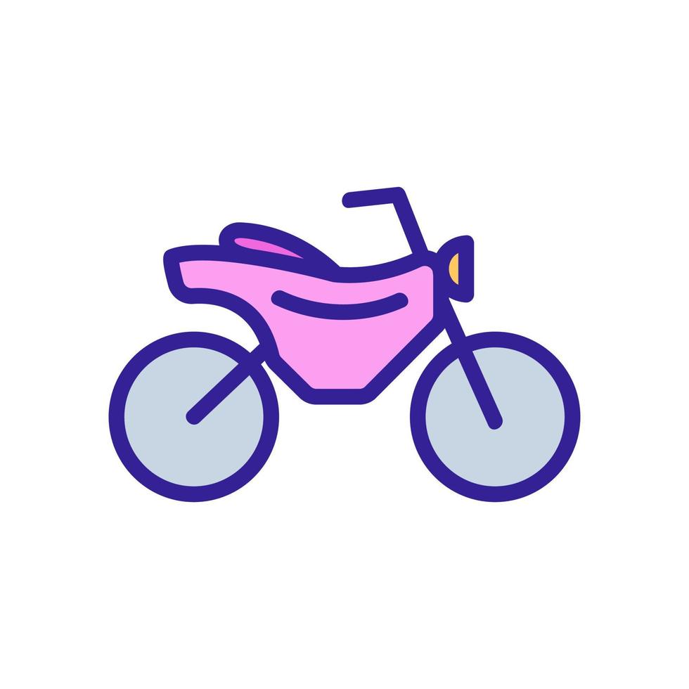 motorfiets pictogram vector. geïsoleerde contour symbool illustratie vector