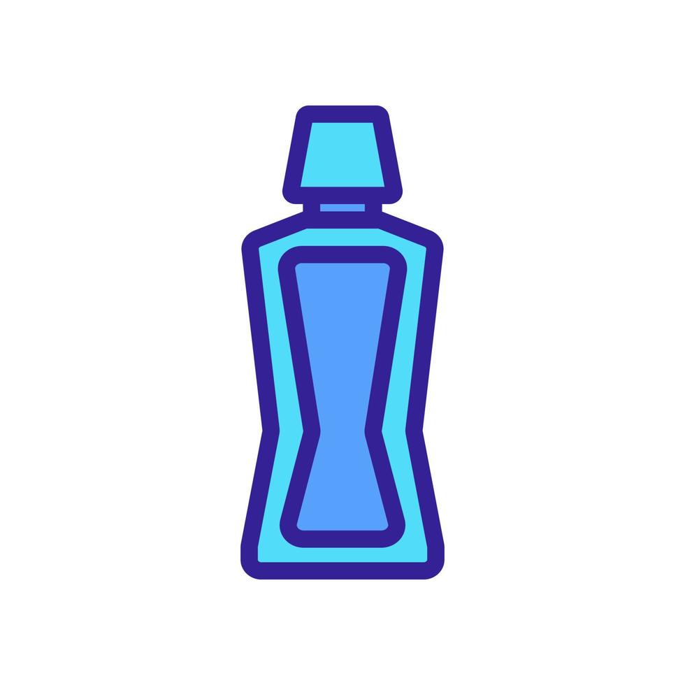 fles mondwater pictogram vector overzicht illustratie