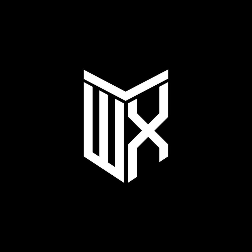 wx letter logo creatief ontwerp met vectorafbeelding vector