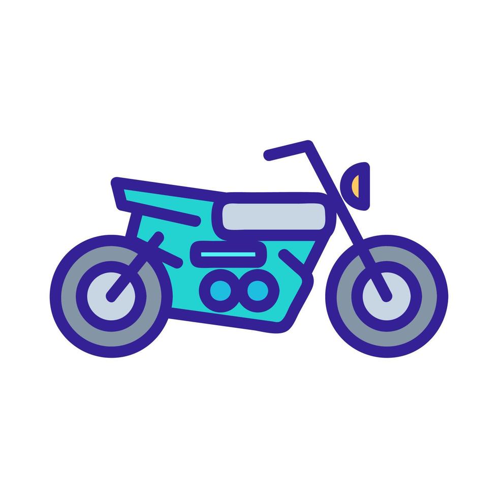 motorfiets pictogram vector. geïsoleerde contour symbool illustratie vector