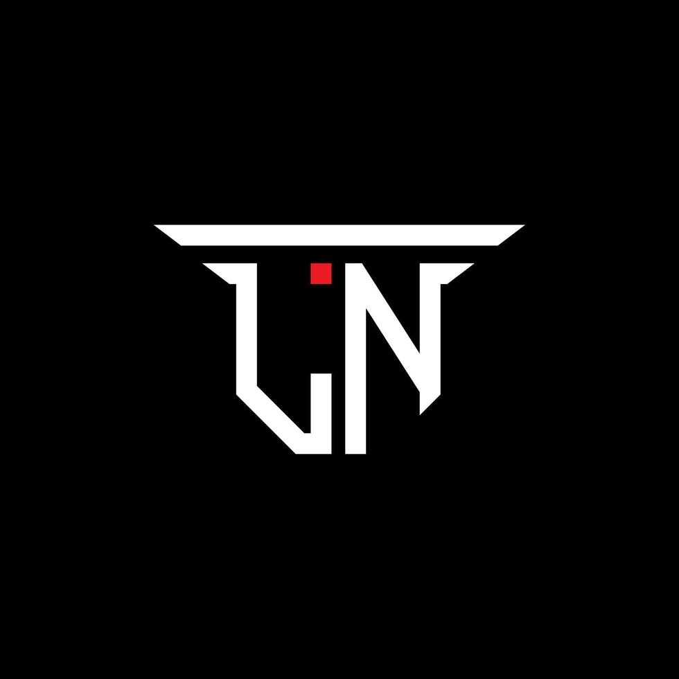 ln letter logo creatief ontwerp met vectorafbeelding vector