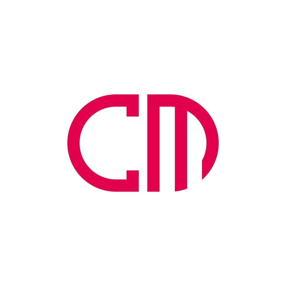 cm letter logo creatief ontwerp met vectorafbeelding vector