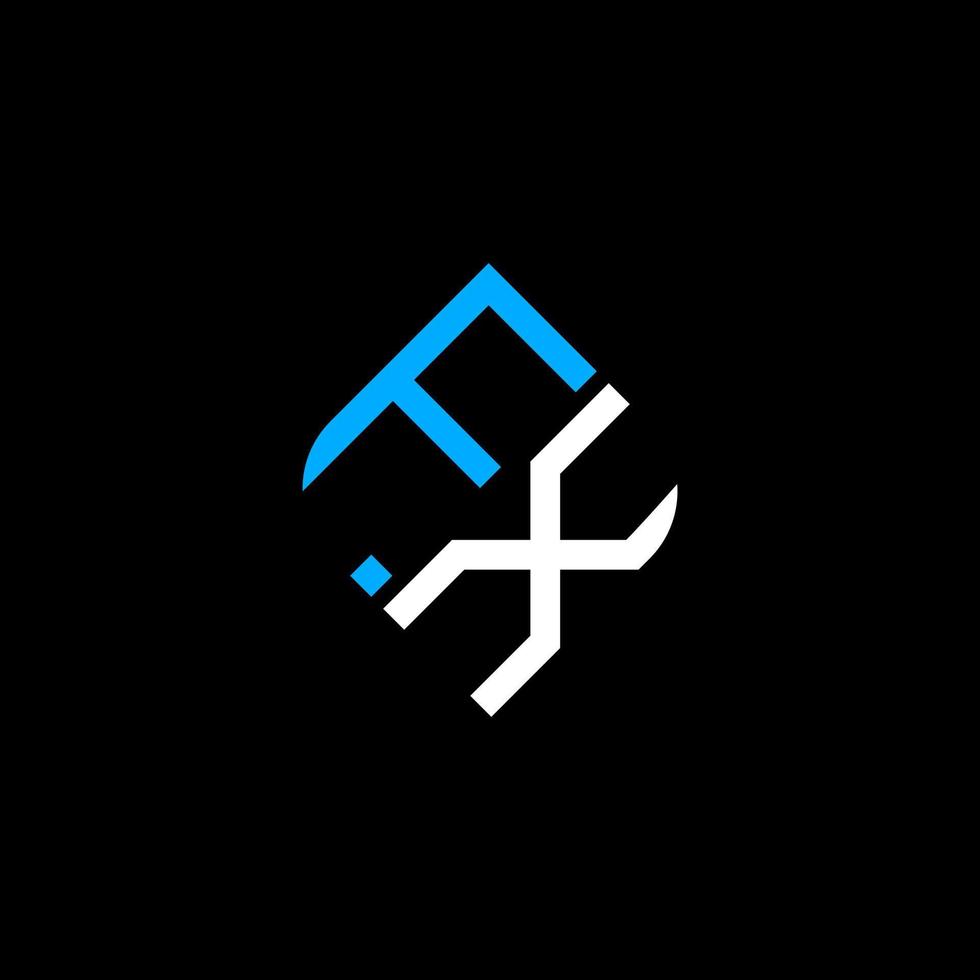 fx letter logo creatief ontwerp met vectorafbeelding vector