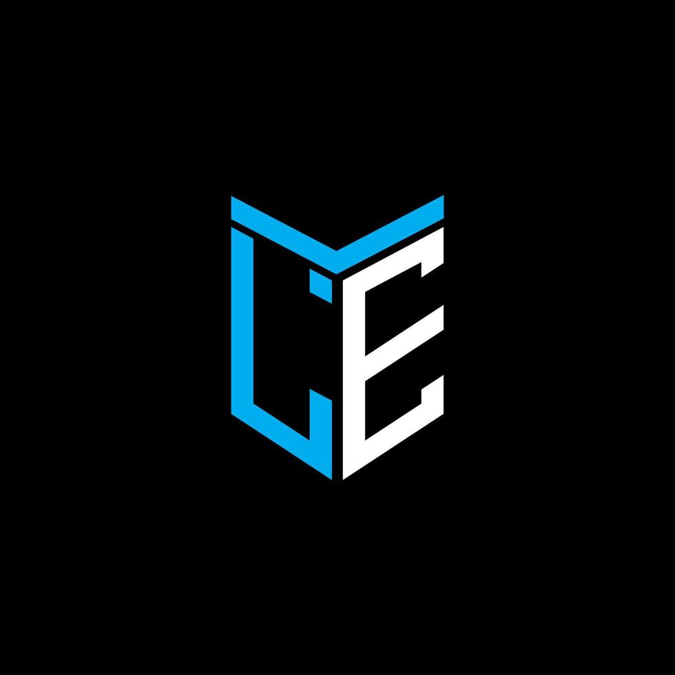 le letter logo creatief ontwerp met vectorafbeelding vector