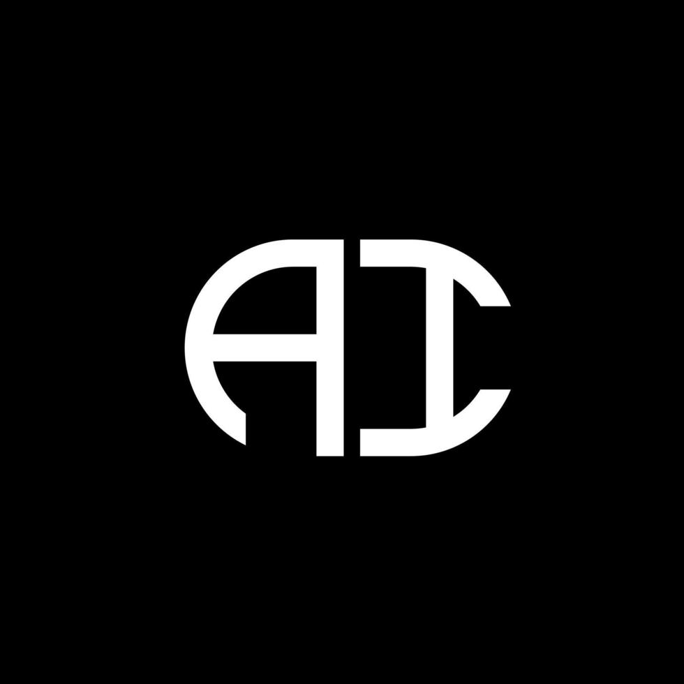 ai letter logo creatief ontwerp met vectorafbeelding vector