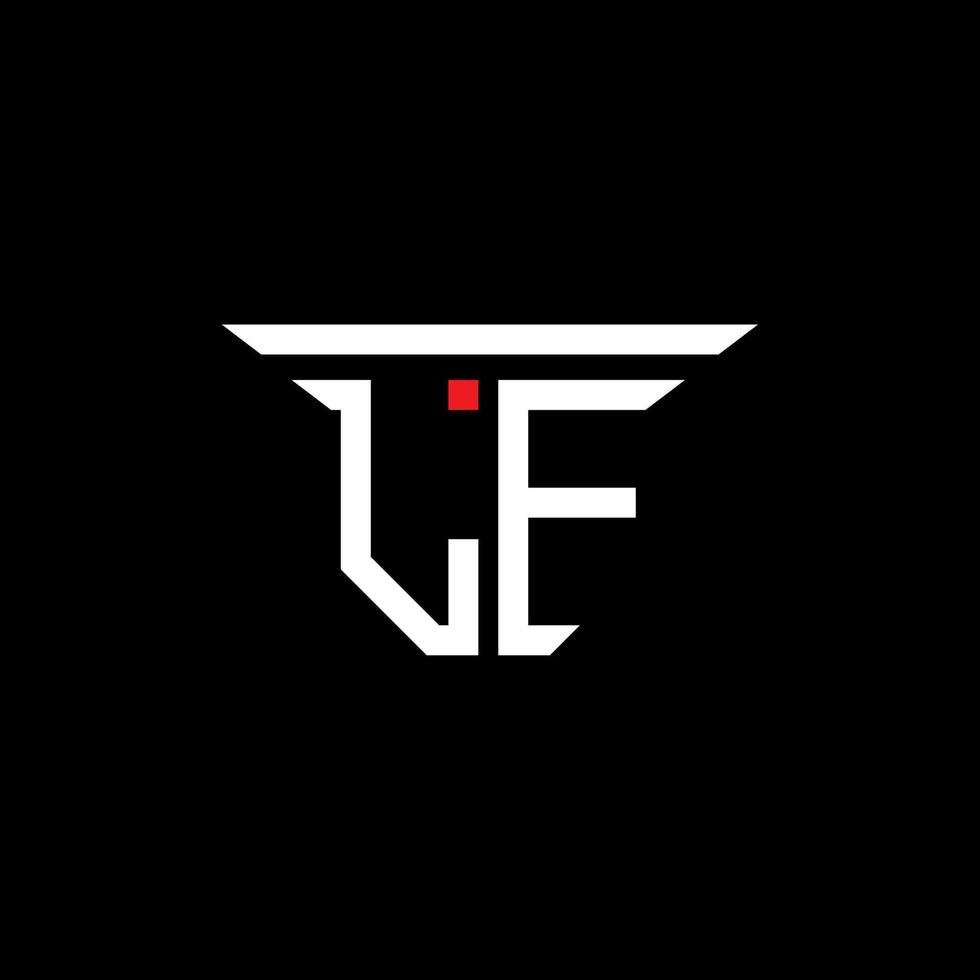 lf letter logo creatief ontwerp met vectorafbeelding vector