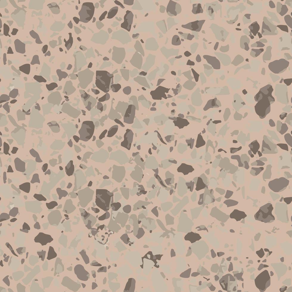 bruin kleuren abstract lawaai graan naadloos patroon steen terazzo tegel dunne plaat imitatie, achtergrond sjabloon illustratie vector