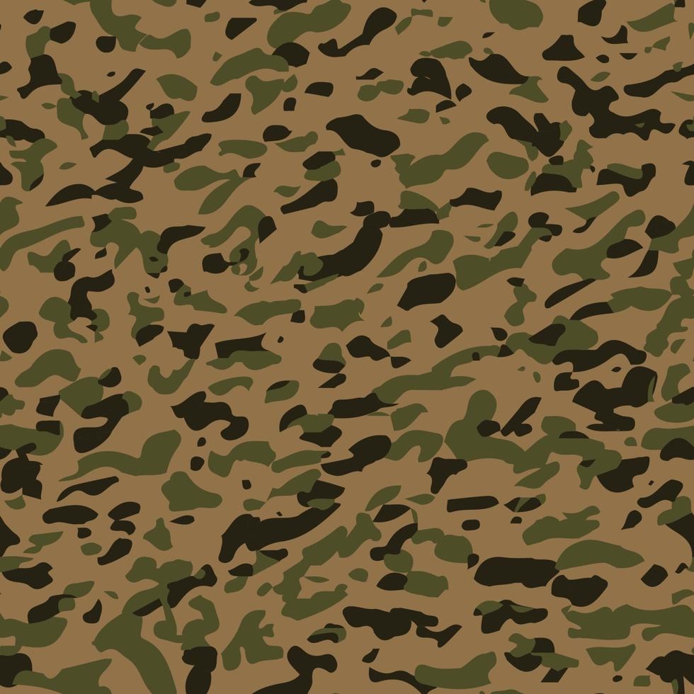 naadloos camouflage militair patroon. kaki abstracte achtergrond. textuur voor legerillustratie vector