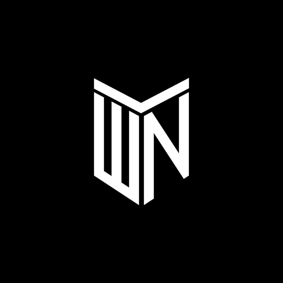 wn letter logo creatief ontwerp met vectorafbeelding vector