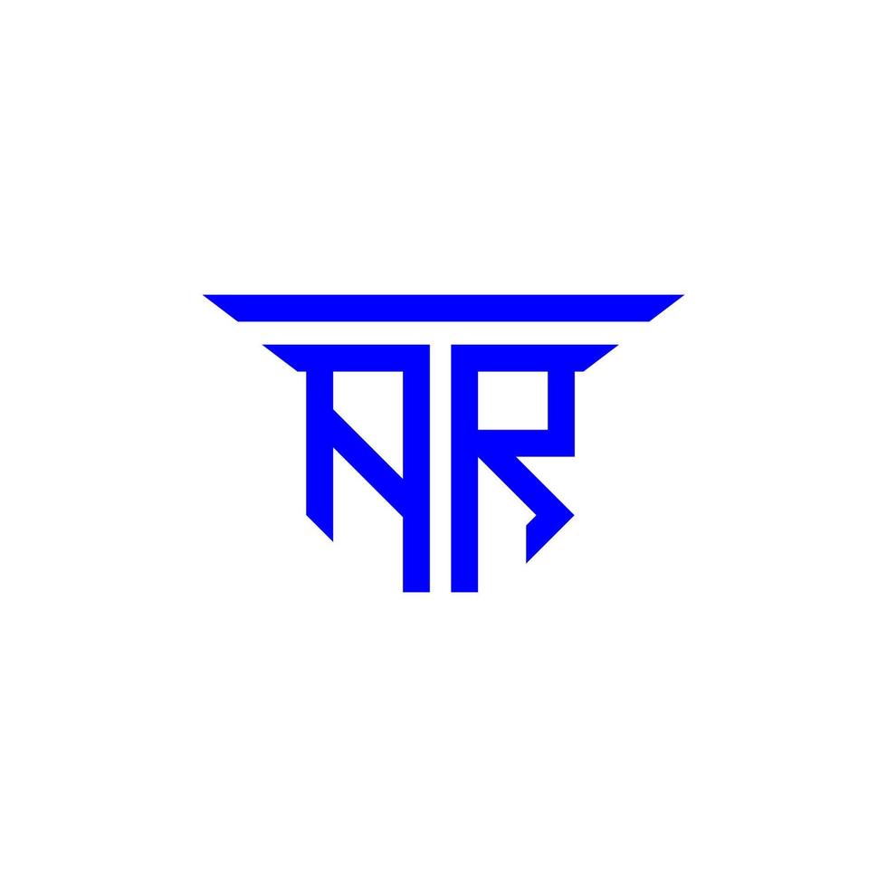 ar letter logo creatief ontwerp met vectorafbeelding vector