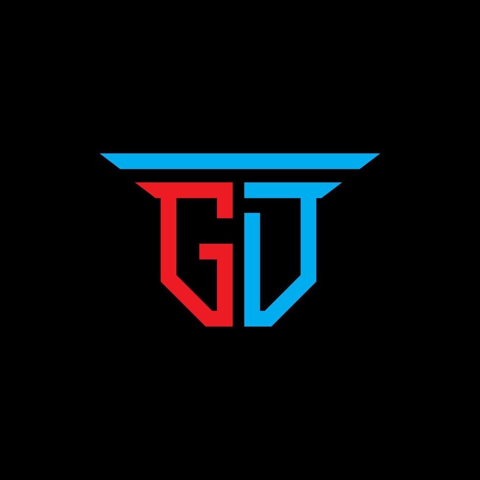 gd letter logo creatief ontwerp met vectorafbeelding vector