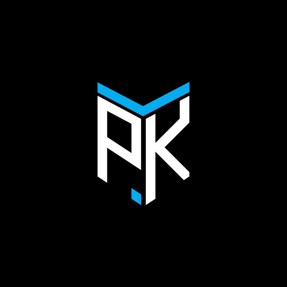pk letter logo creatief ontwerp met vectorafbeelding vector
