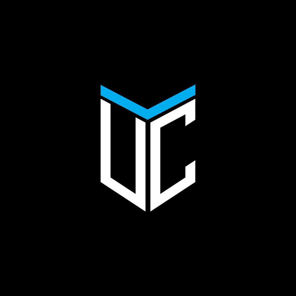 uc letter logo creatief ontwerp met vectorafbeelding vector