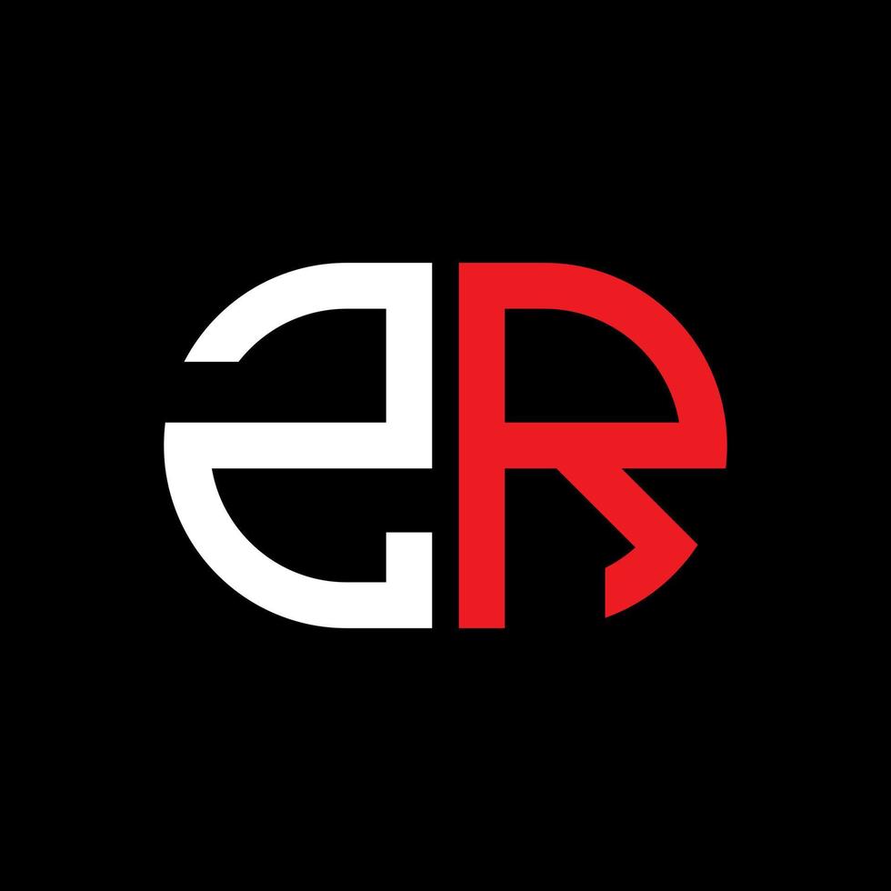 zr letter logo creatief ontwerp met vectorafbeelding vector