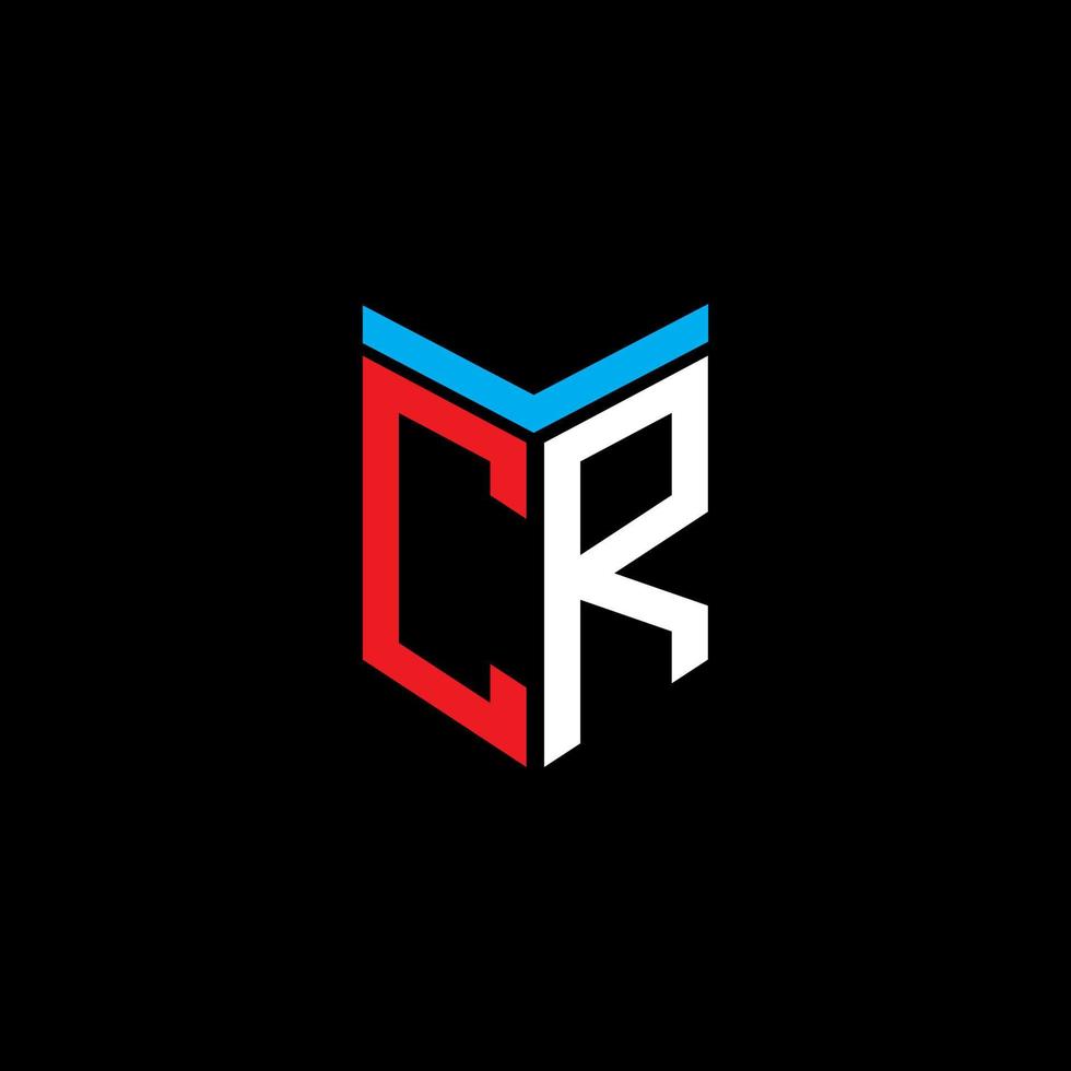 cr letter logo creatief ontwerp met vectorafbeelding vector